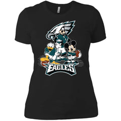 Mickey Mouse Philadelphia Eagle American Football Nfl Sports Shirt Women Cotton T-Shirt Women Cotton T-Shirt - amzapparel