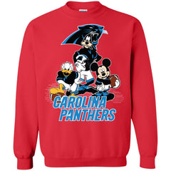 Mickey Mouse Carolina Panthers American Football Nfl Sports Shirt Crewneck Pullover Sweatshirt Crewneck Pullover Sweatshirt - amzapparel