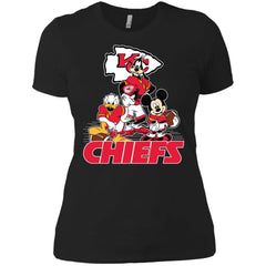 Mickey Mouse Kansas City Chiefs American Football Nfl Sports Shirt Women Cotton T-Shirt Women Cotton T-Shirt - amzapparel