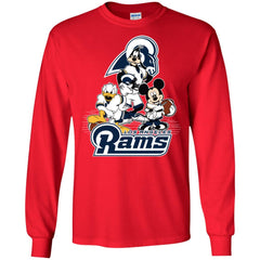 Mickey Mouse Los Angeles Rams American Football Nfl Sports Shirt Men Long Sleeve Shirt Men Long Sleeve Shirt - amzapparel