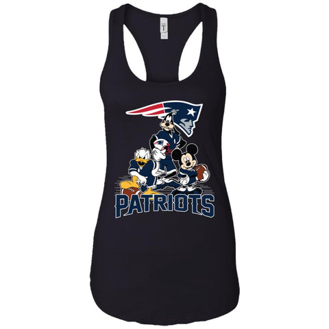 Mickey Mouse New England Patriots American Football Nfl Sports Shirt Women Tank Top Black / X-Small Women Tank Top - amzapparel