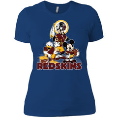 Mickey Mouse Washington Redskins American Football Nfl Sports Shirt Women Cotton T-Shirt Women Cotton T-Shirt - amzapparel