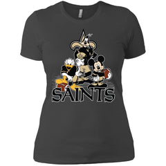 Mickey Mouse New Orleans Saints American Football Nfl Sports Shirt Women Cotton T-Shirt Women Cotton T-Shirt - amzapparel