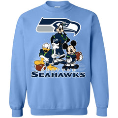 Mickey Mouse Seattle Seahawks American Football Nfl Sports Shirt Crewneck Pullover Sweatshirt Crewneck Pullover Sweatshirt - amzapparel