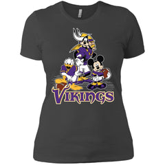 Mickey Mouse Minnesota Vikings American Football Nfl Sports Shirt Women Cotton T-Shirt Women Cotton T-Shirt - amzapparel