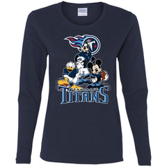 Mickey Mouse Tennessee Titans American Football Nfl Sports Shirt Women Long Sleeve Shirt Women Long Sleeve Shirt - amzapparel