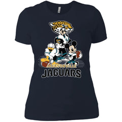 Mickey Mouse Jacksonville Jaguar American Football Nfl Sports Shirt Women Cotton T-Shirt Women Cotton T-Shirt - amzapparel