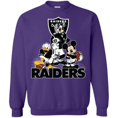 Mickey Mouse Oakland Raiders American Football Nfl Sports Shirt Crewneck Pullover Sweatshirt Crewneck Pullover Sweatshirt - amzapparel