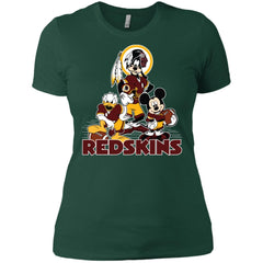 Mickey Mouse Washington Redskins American Football Nfl Sports Shirt Women Cotton T-Shirt Women Cotton T-Shirt - amzapparel