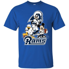 Mickey Mouse Los Angeles Rams American Football Nfl Sports Shirt Men Cotton T-Shirt Men Cotton T-Shirt - amzapparel