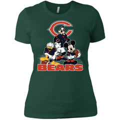 Mickey Mouse Chicago Bears American Football Nfl Sports Shirt Women Cotton T-Shirt Women Cotton T-Shirt - amzapparel