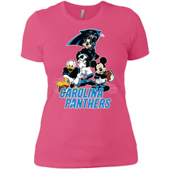 Mickey Mouse Carolina Panthers American Football Nfl Sports Shirt Women Cotton T-Shirt Women Cotton T-Shirt - amzapparel