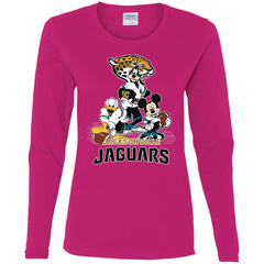 Mickey Mouse Jacksonville Jaguar American Football Nfl Sports Shirt Women Long Sleeve Shirt Women Long Sleeve Shirt - amzapparel