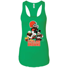 Mickey Mouse Cleveland Browns American Football Nfl Sports Shirt Women Tank Top Women Tank Top - amzapparel