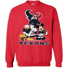 Mickey Mouse Houston Texans American Football Nfl Sports Shirt Crewneck Pullover Sweatshirt Crewneck Pullover Sweatshirt - amzapparel
