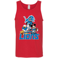 Mickey Mouse Detroit Lions American Football Nfl Sports Shirt Men Cotton Tank Men Cotton Tank - amzapparel