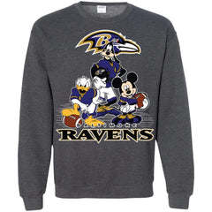 Mickey Mouse Baltimore Ravens American Football Nfl Sports Shirt Crewneck Pullover Sweatshirt Crewneck Pullover Sweatshirt - amzapparel