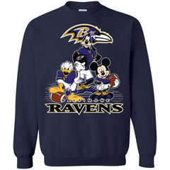 Mickey Mouse Baltimore Ravens American Football Nfl Sports Shirt Crewneck Pullover Sweatshirt Crewneck Pullover Sweatshirt - amzapparel