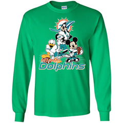 Mickey Mouse Miami Dolphins American Football Nfl Sports Shirt Men Long Sleeve Shirt Men Long Sleeve Shirt - amzapparel