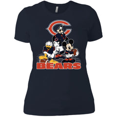 Mickey Mouse Chicago Bears American Football Nfl Sports Shirt Women Cotton T-Shirt Women Cotton T-Shirt - amzapparel