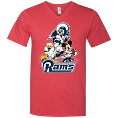Mickey Mouse Los Angeles Rams American Football Nfl Sports Shirt Men V-Neck T-Shirt Men V-Neck T-Shirt - amzapparel