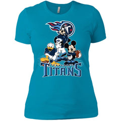 Mickey Mouse Tennessee Titans American Football Nfl Sports Shirt Women Cotton T-Shirt Women Cotton T-Shirt - amzapparel