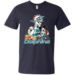 Mickey Mouse Miami Dolphins American Football Nfl Sports Shirt Men V-Neck T-Shirt Men V-Neck T-Shirt - amzapparel