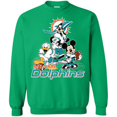 Mickey Mouse Miami Dolphins American Football Nfl Sports Shirt Crewneck Pullover Sweatshirt Crewneck Pullover Sweatshirt - amzapparel