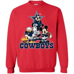 Mickey Mouse Dallas Cowboys American Football Nfl Sports Shirt Crewneck Pullover Sweatshirt Crewneck Pullover Sweatshirt - amzapparel