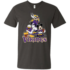 Mickey Mouse Minnesota Vikings American Football Nfl Sports Shirt Men V-Neck T-Shirt Men V-Neck T-Shirt - amzapparel