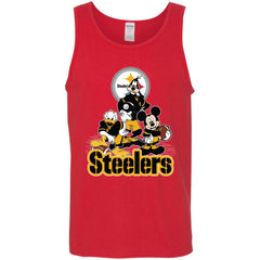 Mickey Mouse Pittsburgh Steelers American Football Nfl Sports Shirt Men Cotton Tank Men Cotton Tank - amzapparel
