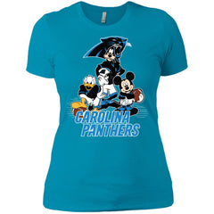 Mickey Mouse Carolina Panthers American Football Nfl Sports Shirt Women Cotton T-Shirt Women Cotton T-Shirt - amzapparel