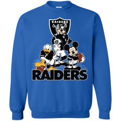 Mickey Mouse Oakland Raiders American Football Nfl Sports Shirt Crewneck Pullover Sweatshirt Crewneck Pullover Sweatshirt - amzapparel