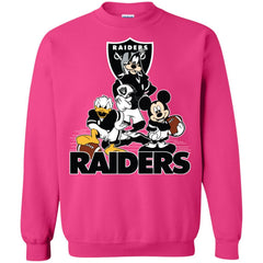Mickey Mouse Oakland Raiders American Football Nfl Sports Shirt Crewneck Pullover Sweatshirt Crewneck Pullover Sweatshirt - amzapparel