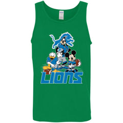 Mickey Mouse Detroit Lions American Football Nfl Sports Shirt Men Cotton Tank Men Cotton Tank - amzapparel