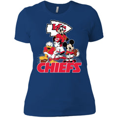 Mickey Mouse Kansas City Chiefs American Football Nfl Sports Shirt Women Cotton T-Shirt Women Cotton T-Shirt - amzapparel