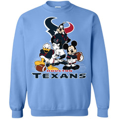 Mickey Mouse Houston Texans American Football Nfl Sports Shirt Crewneck Pullover Sweatshirt Crewneck Pullover Sweatshirt - amzapparel