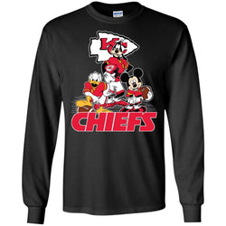 Mickey Mouse Kansas City Chiefs American Football Nfl Sports Shirt Men Long Sleeve Shirt