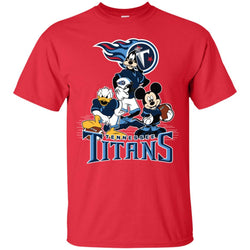 Mickey Mouse Tennessee Titans American Football Nfl Sports Shirt Men Cotton T-Shirt