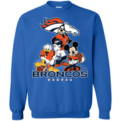 Mickey Mouse Denver Broncos American Football Nfl Sports Shirt Crewneck Pullover Sweatshirt Crewneck Pullover Sweatshirt - amzapparel