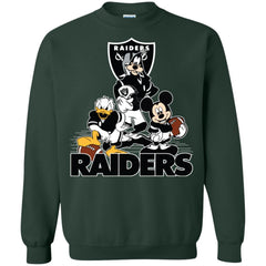 Mickey Mouse Oakland Raiders American Football Nfl Sports Shirt Crewneck Pullover Sweatshirt Crewneck Pullover Sweatshirt - amzapparel
