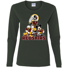 Mickey Mouse Washington Redskins American Football Nfl Sports Shirt Women Long Sleeve Shirt Women Long Sleeve Shirt - amzapparel