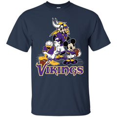 Mickey Mouse Minnesota Vikings American Football Nfl Sports Shirt Men Cotton T-Shirt Men Cotton T-Shirt - amzapparel