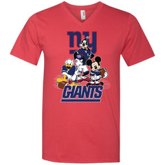 Mickey Mouse New York Giants American Football Nfl Sports Shirt Men V-Neck T-Shirt Men V-Neck T-Shirt - amzapparel