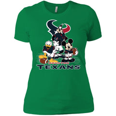 Mickey Mouse Houston Texans American Football Nfl Sports Shirt Women Cotton T-Shirt Women Cotton T-Shirt - amzapparel