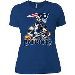 Mickey Mouse New England Patriots American Football Nfl Sports Shirt Women Cotton T-Shirt Women Cotton T-Shirt - amzapparel