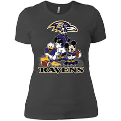 Mickey Mouse Baltimore Ravens American Football Nfl Sports Shirt Women Cotton T-Shirt Women Cotton T-Shirt - amzapparel