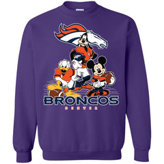 Mickey Mouse Denver Broncos American Football Nfl Sports Shirt Crewneck Pullover Sweatshirt Crewneck Pullover Sweatshirt - amzapparel