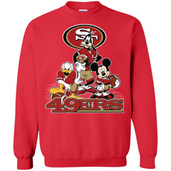 Mickey Mouse San Francisco 49ers American Football Nfl Sports Shirt Crewneck Pullover Sweatshirt Crewneck Pullover Sweatshirt - amzapparel