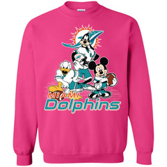 Mickey Mouse Miami Dolphins American Football Nfl Sports Shirt Crewneck Pullover Sweatshirt Crewneck Pullover Sweatshirt - amzapparel